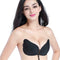 Sexy Wireless Push Up Invisible Bras Women Adhesive Fly Bra (Dot Black C) A