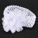 Baby Girls Chiffon Flower Headband Dress Up Headband (White) G9R8