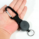 Elastic Rope Outdoor Camping Anti-lost Telescopic Keychain Holder with Carabiner
