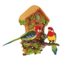 Wall Mounted Simulated Chirping Dancing Parrots Birds Realistic Motion Sensor
