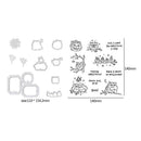 Halloween Metal Cutting Die Transparent Seal Stamp Craft (Cutting Die+Seal)
