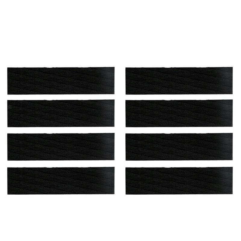 8 Pieces EVA Skimboard Traction Pad Deck Bar Grip Tail Pad Surfboard Shortboard