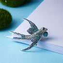 Colorful Rhinestone Swallow Brooch Female Beautiful Vivid Bird Animal Brooc Y7W2
