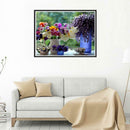 5D DIY Diamond Painting Flowers Vase Cross Stitch Embroidery Rhinestones