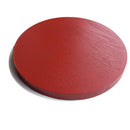 Round Wooden Plate Breakfast Food Snack Serving Trays Bowl Platter Red 30cm