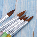 5Pc Nail Art Brush Tools Painting Drawing Brushes Cuticle Pusher Tool ColorfulOZ