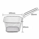 8Pcs Mini Fry Baskets Stainless Steel Fryer Basket Strainer Serving Food Pr
