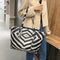 Women Shoulder Bag Large Capacity Animal Print PU Shopping Handbags (Zebra)
