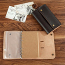 Retro A6 Notebooks Leather Paper Notebook Agenda Diary Journal Office Schoo O9B5