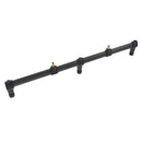 Stainless Steel Carp Fishing Buzz Bars 20" 3 Rod Fixed Buzzer Bar