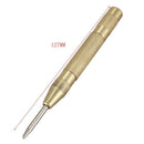 Brass Yellow Automatic Center Punch Spring Loaded Chrome Rivet Screw Auto M