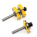 2 Tongue and Groove Router Bit -8mm 5/16" Shank, 3 Teeth Carbide Cutters