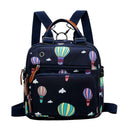 Mummy Balloon Printed Diaper Bag Waterproof Maternity Baby Backpack (Blue)