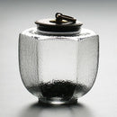 Chinese Kung Fu Hammer Glass Tea Caddy Canister Japanese Porcelain Containe
