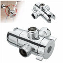 3 Way Shower Diverter Valve 1/2 inch BSP T-adapter Connector Hand Shower Br