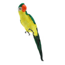 Large Artificial Parrot Bird Realistic Home Decor Budgie Taxidermy Green