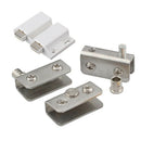 Stainless Steel Glass Door Pivot Hinge Double Head Magnetic Catch Set for 5
