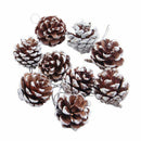 9 Pieces Christmas Pine Cones Ornaments for Xmas Tree Party Decorations Cra