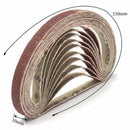 50Pcs Aluminum Oxide Sanding Belts Set 80Grit Sanding Belts Set For Sander