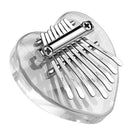 Portable New Cute Crystal 8 Keys Mini Kalimba Finger Mbira Thumb Piano Gift