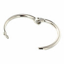 50 Pcs Staple Book Binder 30mm Outer Diameter Loose Leaf Ring Keychain A8M5
