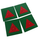 Wooden Montessori Triangle Puzzle Game Sensory Material Training Material DIY