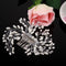 Handmade Pearls Tiara Hair Comb Bride Headwear Wedding Jewelry Accessories A