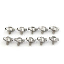 10x Stainless Steel wire cable rope simplex  wire rope grips clamp caliper 2mm M