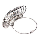 Ring Size Metal Stick Finger Gauge Ring Sizer Measuring Jewelry Tool Set TECA