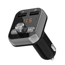 Hands-free Bluetooth 4.2 Car FM Transmitter 2 USB Charger Adapter MP3 Player