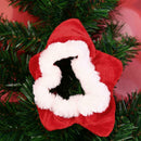 Christmas Red Pentagram Shape Pet Dogs Cats Collar Necklace Ornaments