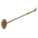 Beige Wooden Double Ends Back Scratcher Hammer Massager
