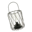 Hanging Or Table Industrial Style Heavy Iron Lamp LOFT Style Battery Powered