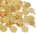 50Pcs Round Charms Pendants Blanks Sockets For 25mm Cabochons Necklace Craf