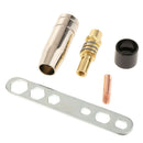 19pcs Mig Welding Torch MB 15AK Accessories Kit Brass Nozzle and Contact Tips