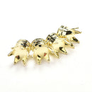 4x Car Golden Crown Tyre Tire Wheel Valve Stems Air Dust Cover Caps HK