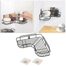Bathroom Perforated Storage Corner Shelf Bathroom Toilet Shelf Suction New