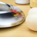 2pcs Stainless Steel Round Without Lid Serving Dish Platter Kitchen Buffet