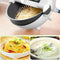 Magic Rotate Vegetable Cutter with Drain Basket Multi-Functional Kitchen Ve C2F4