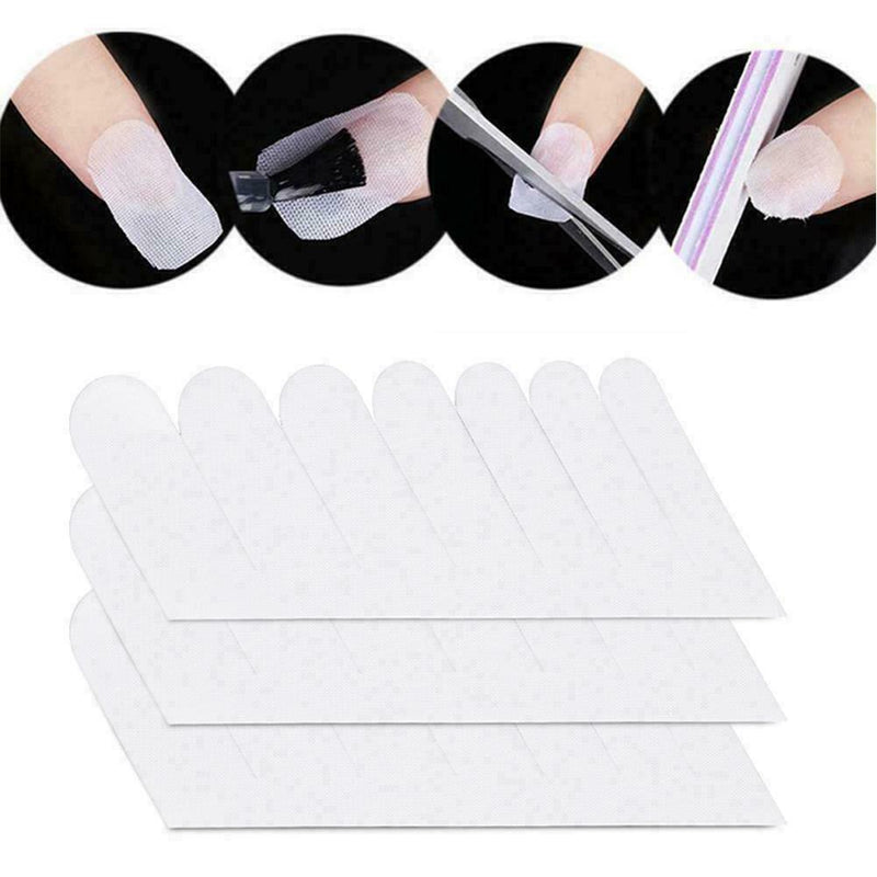 Adhesive Silk Nail Wrap Reinforce Nail Protector UV Tool Art Gel Nail Manic E9I9