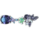 Women's Earrings Purple Butterfly Earrings Cubic Zirconia