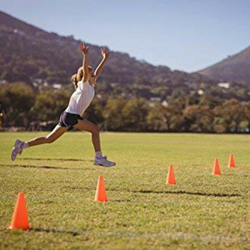 7-Inch Plastic Traffic Cones (6-Pack) Multi-Purpose Cone Physical Education X9K8