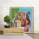 5D DIY Tiger Diamond Painting Full Drill Special Shape Crystal (S10285)