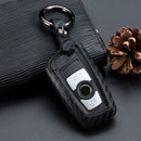 Car Key Case Carbon Fiber Look Accessories For BMW 3 5 Series 1pcs LXM