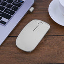 2.4GHz 1,000DPI Ultra-thin 3-Button Wireless Photoelectric Mouse (White)