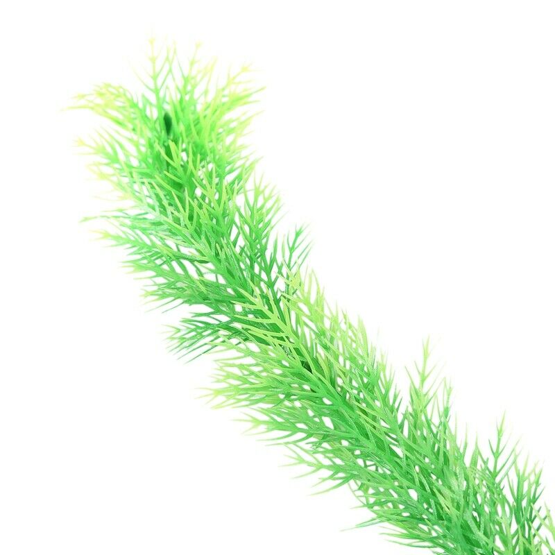 21.6" Height Green Plastic Artificial Water Plant Grass for Fish Tank Z6I8