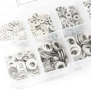 600Pcs/Set M1.6 M2 M2.5 M3 M3.5 M4 M5 M6 M8 M10 Stainless Steel Flat Washer Y3L5