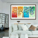 Colorful Tree 5D DIY Full Drill Diamond Painting 4-pictures Combination Kit