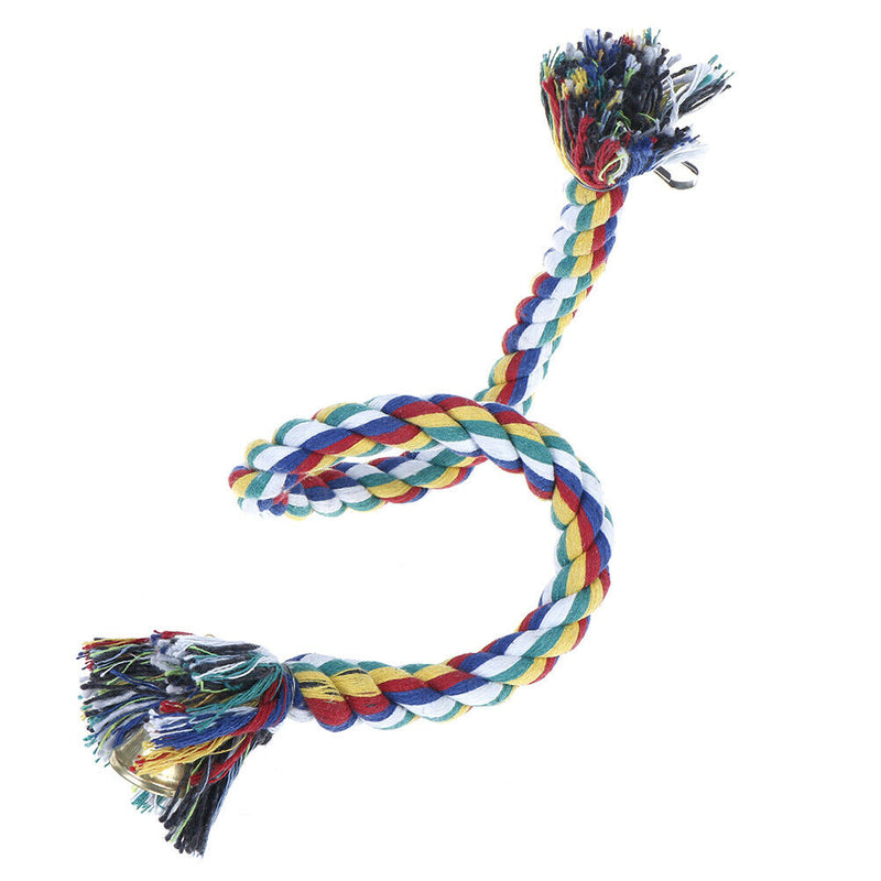 Parrot Rope Braided Toys Pet Parrot Bird Chew Rope Perch Coil Bird Cage Tra3C