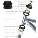 44mm 1/8" Mountain BikeÃ¯Â¼Å’Bicycle Cycling Aluminum Threadless External Headset